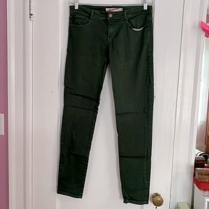 Green Zara Skinny Jeans (Size 10)